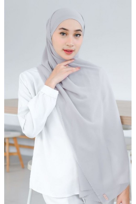 Pasmina Instan Lasercut Cerutti Silver